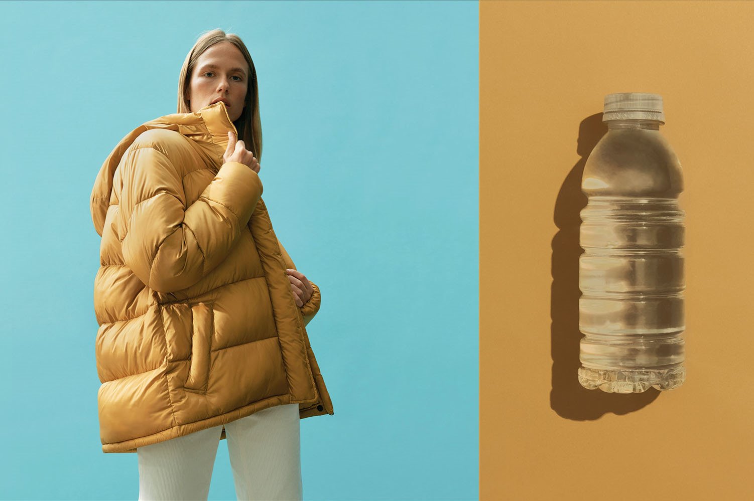 chaqueta plástico reciclado everlane