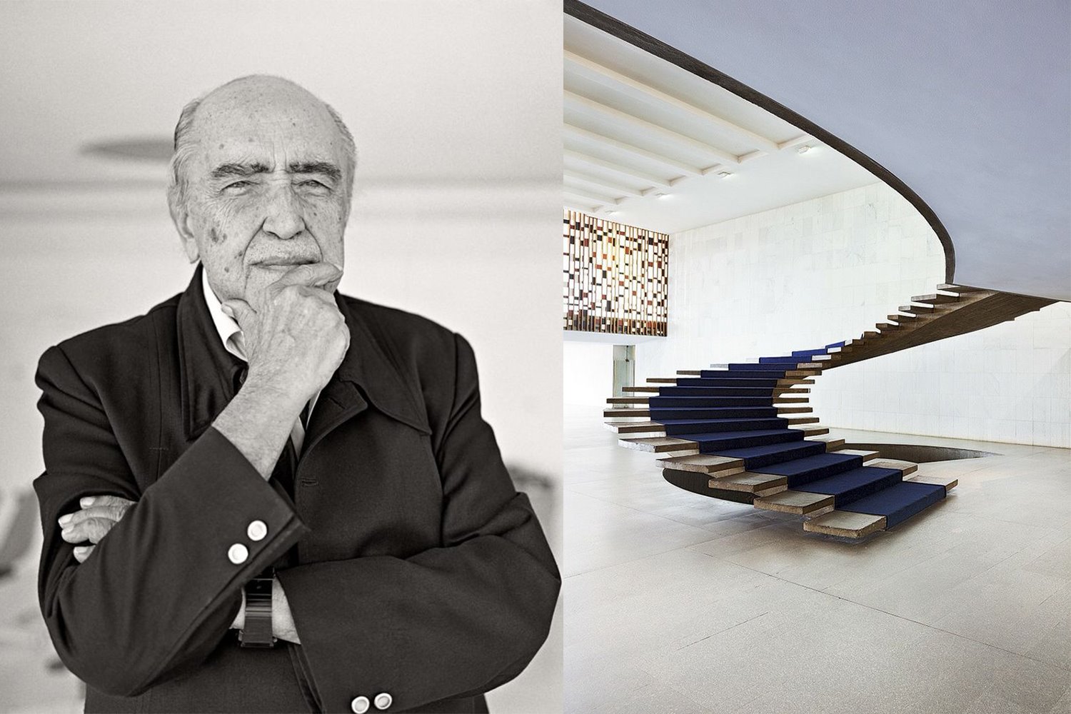 Oscar Niemeyer escalera del palacio de itamaraty