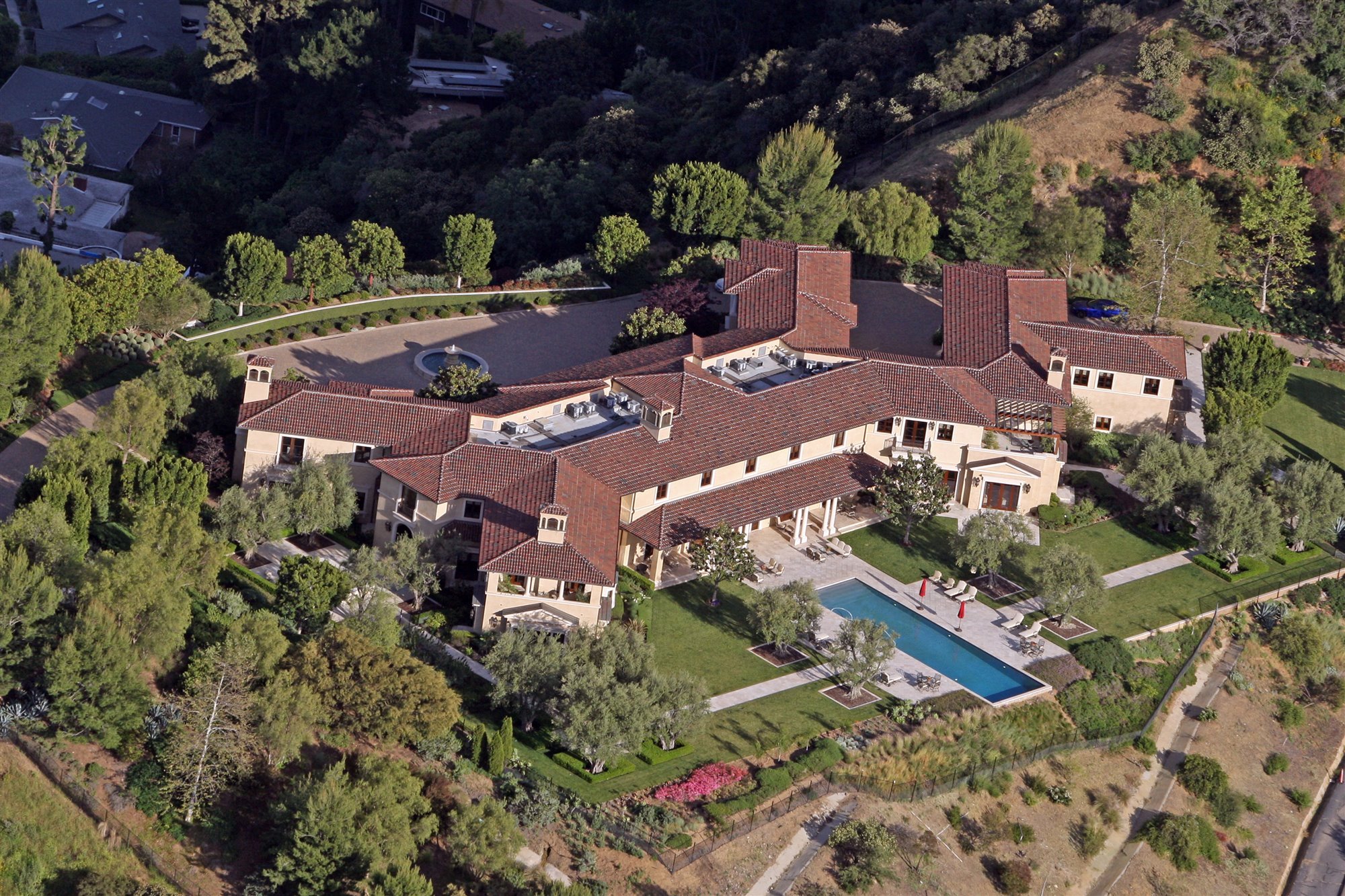 Vista de la nueva casa de Harry y Meghan en Los Angeles