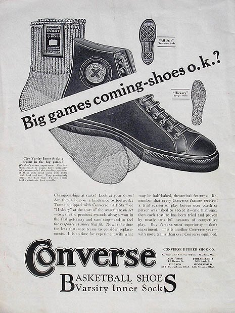 Anuncio de Converse en la prensa del momento.