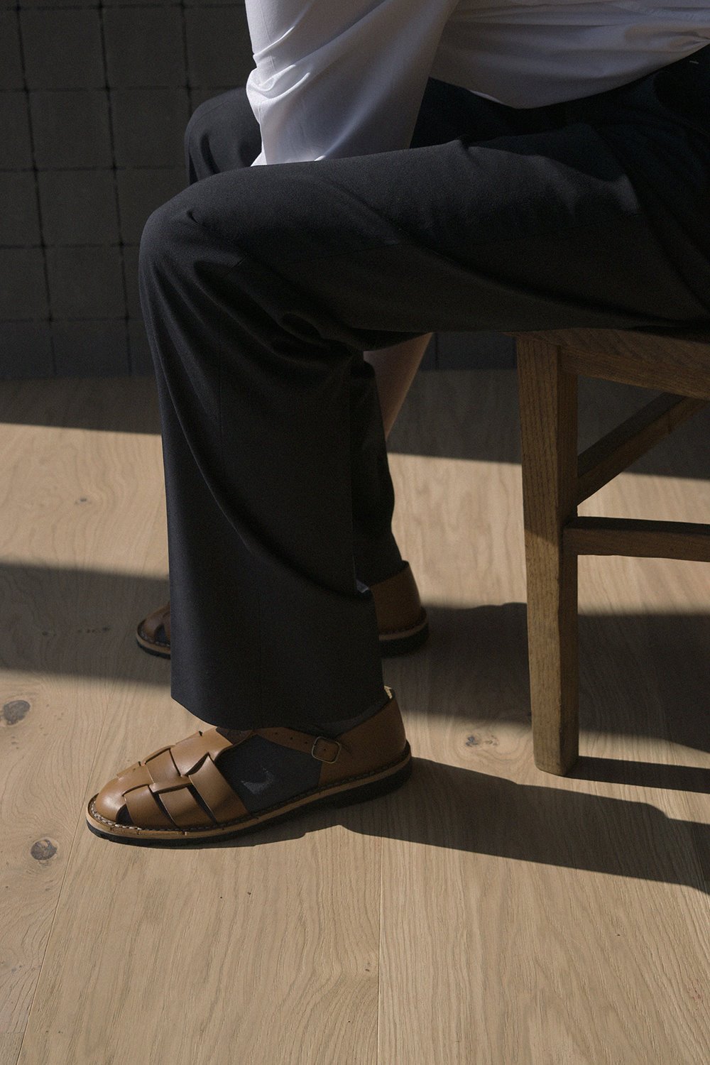 Sandalias con calcetines. Nada más que añadir.