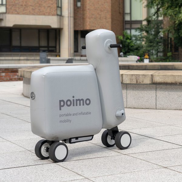 Poimo, la moto eléctrica inflable que cabe en una mochila  