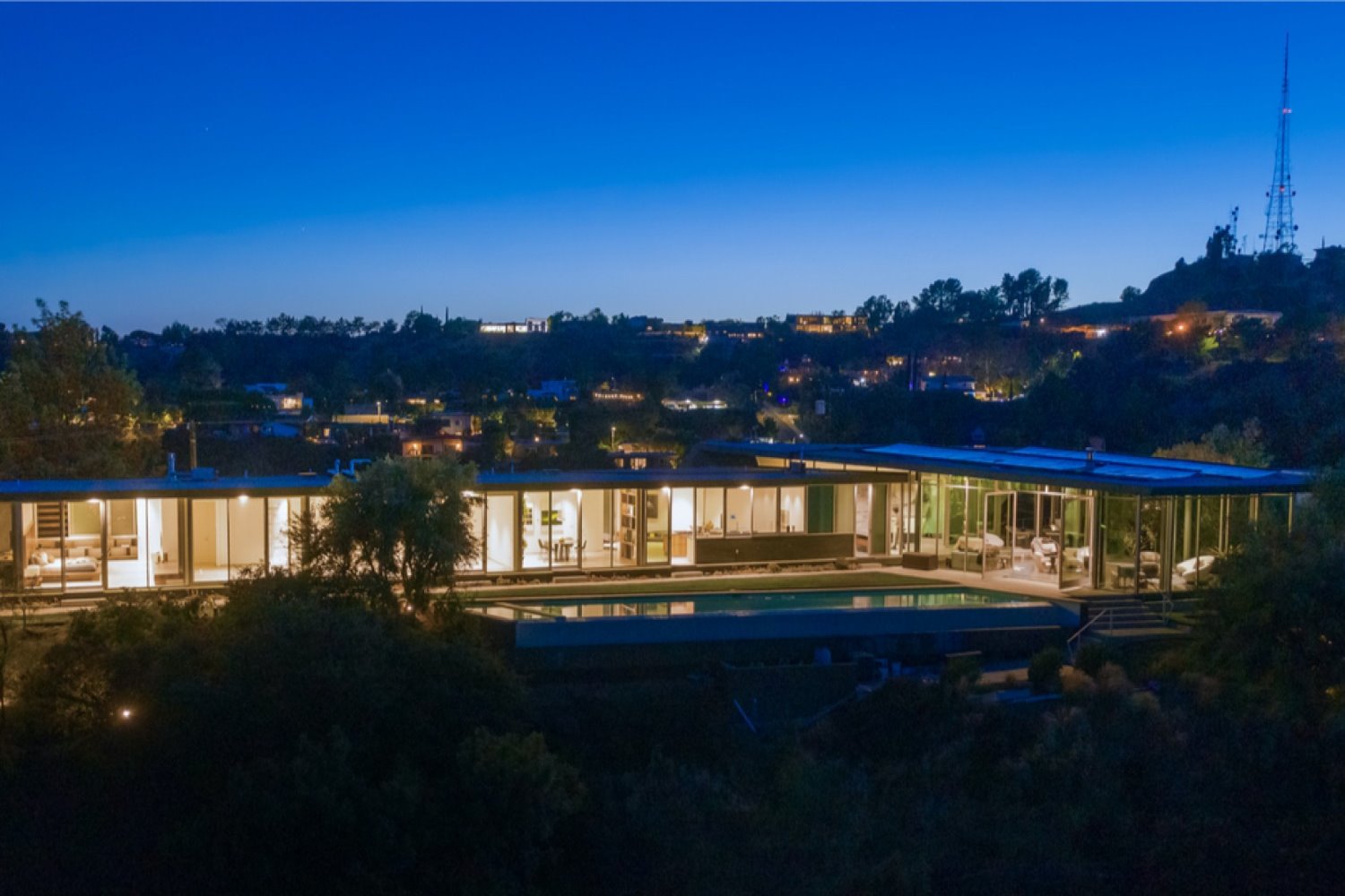 Casa Skyline Residence de Pharrell Williams en las colinas de Hollywood Los Ángeles de Hagy Belzberg 
