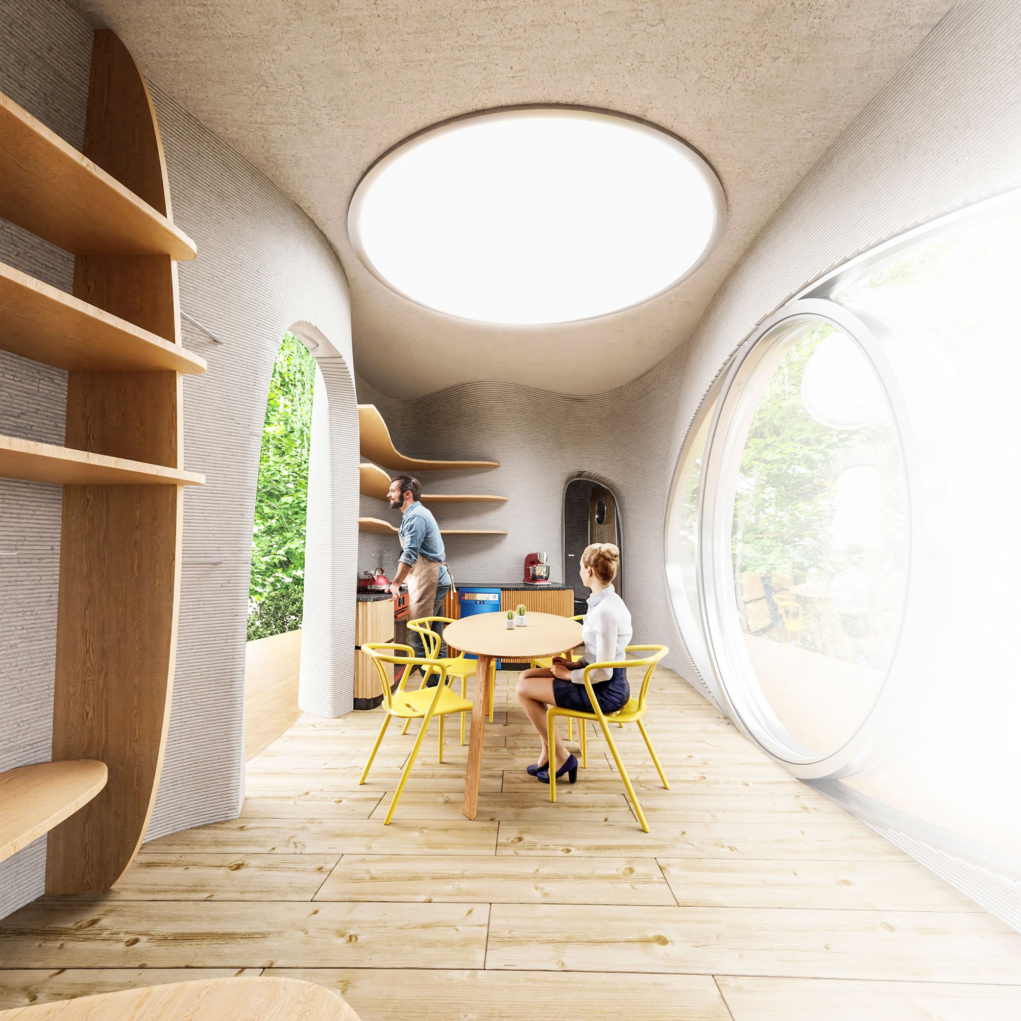 Prvok living room ©Buřinka-salón casa impresa en 3D