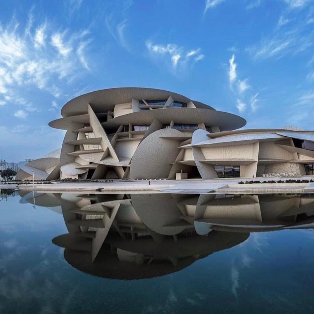 Museo Nacional de Doha. Se trata de una imagen de la cuenta del modelo, apasionado de la arquitectura.