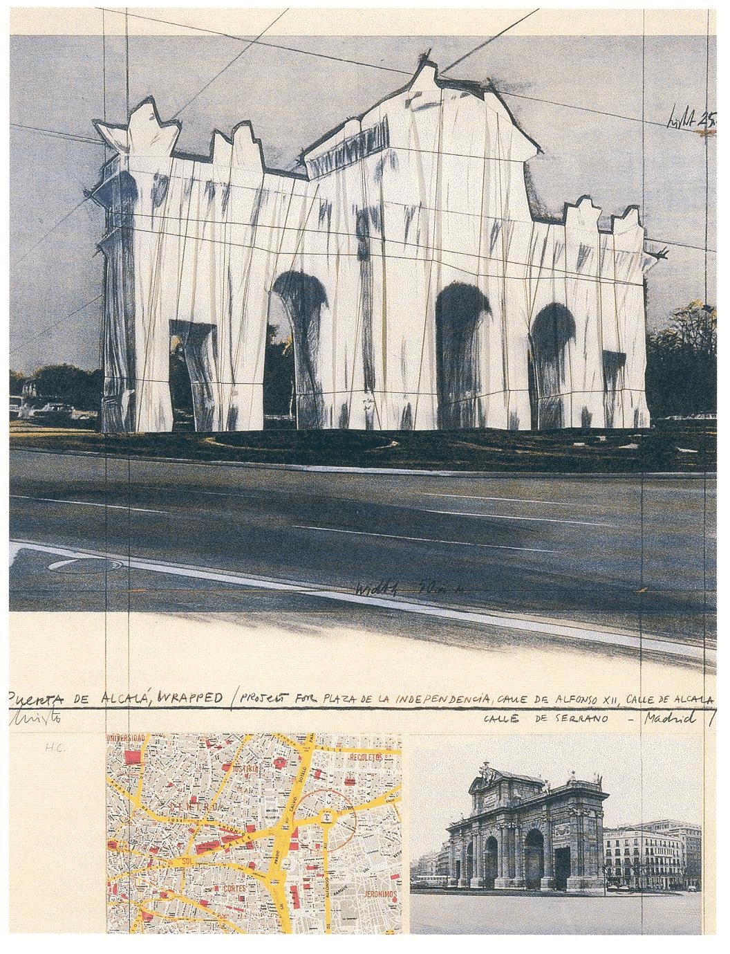 Proyecto para la Puerta de Alcalá de Madrid.