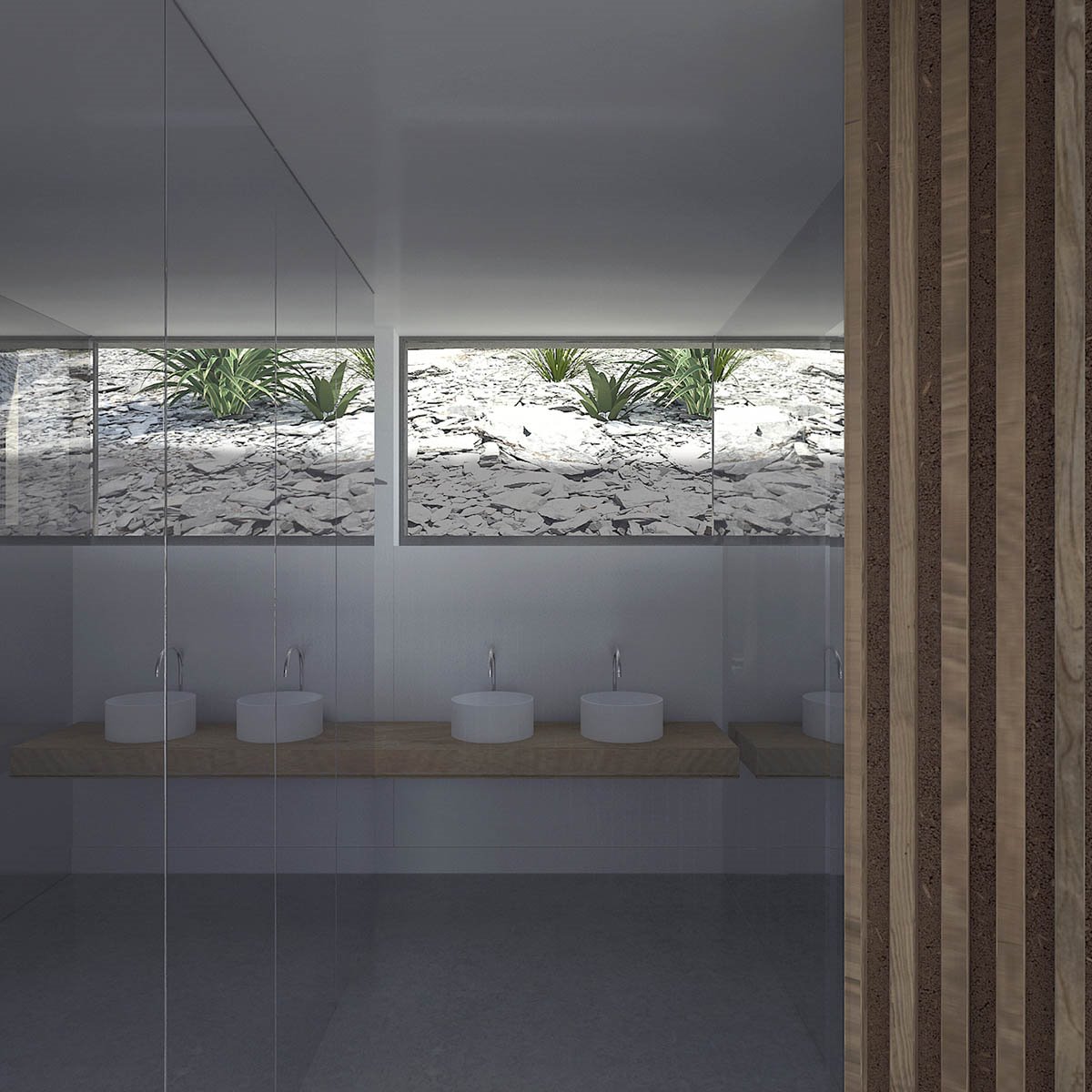 Baño de una de las habitaciones de la cas W