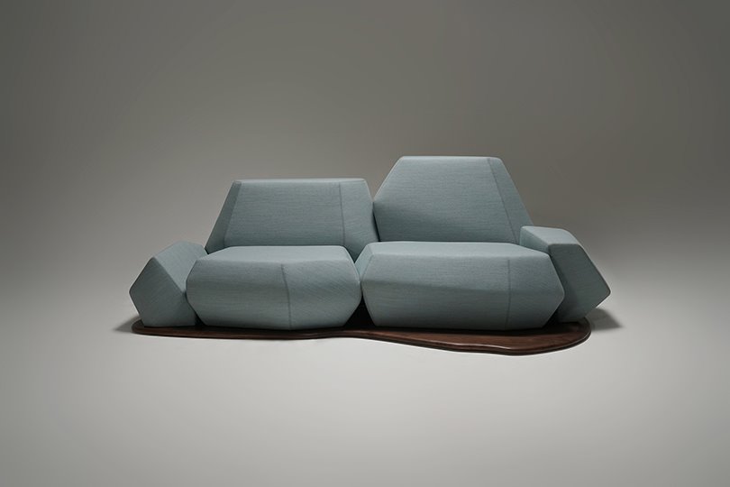 El sofá Iceberg de Fnji se pondrá oficialmente a la venta en septiembre. 
