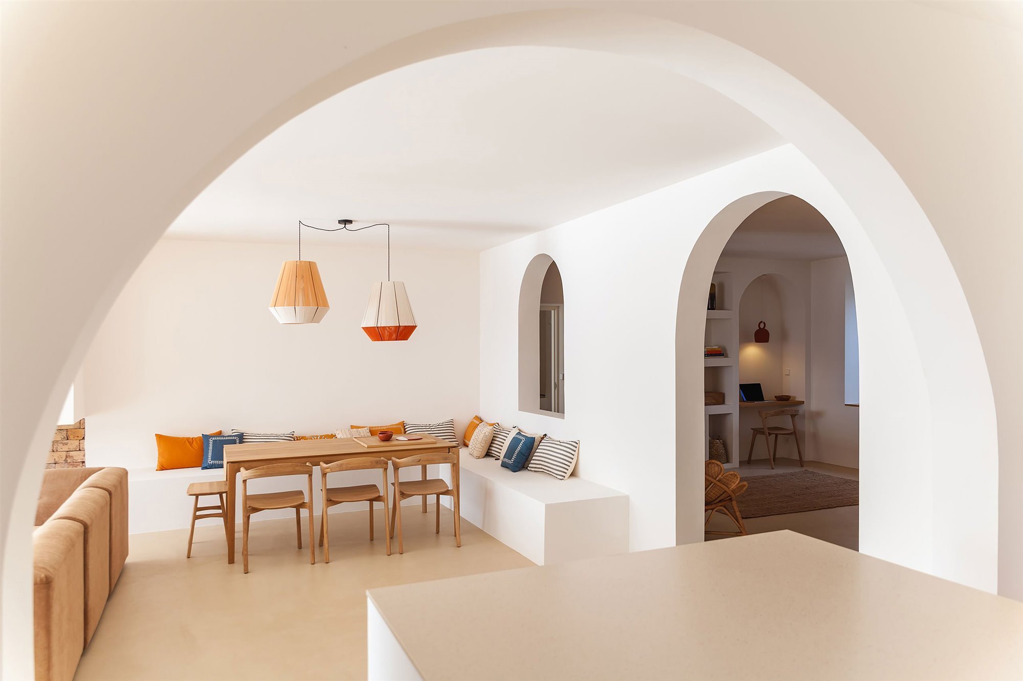 comedor arcos casa santa teresa amelia tavella