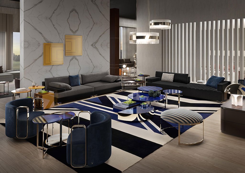 La línea Fendi Casa 2020 rinde homenaje al mundo de la moda, al glamour y a la sofisticación que envuelven a este universo que Fendi conoce tan bien. 