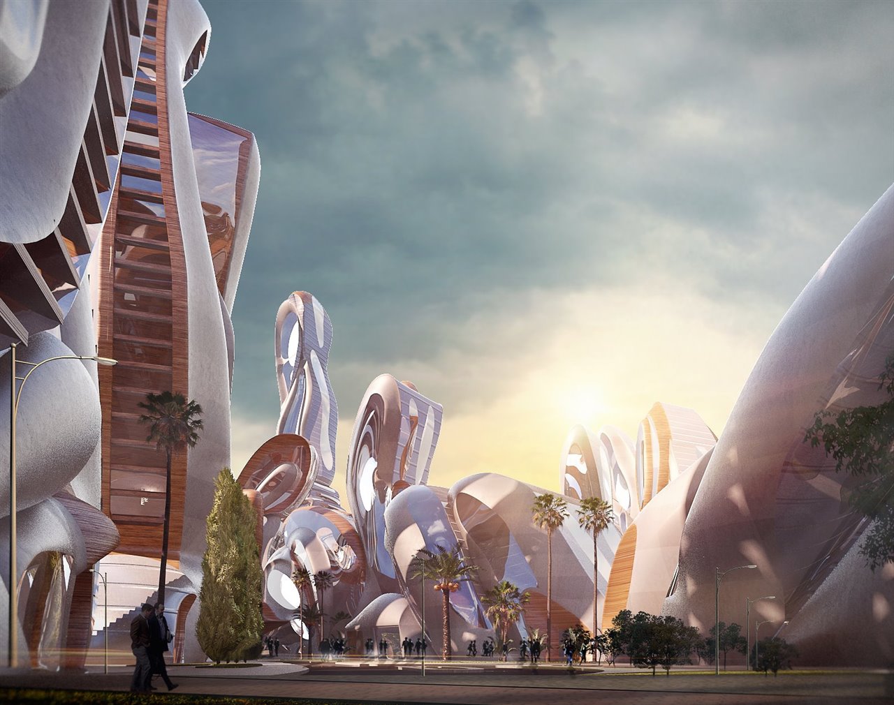 Akon City ha sido diseñada por el estudio dubaití fundado por el arquitecto Hussein Bakri, que ya tiene otros grandes proyectos urbanísticos en Senegal.