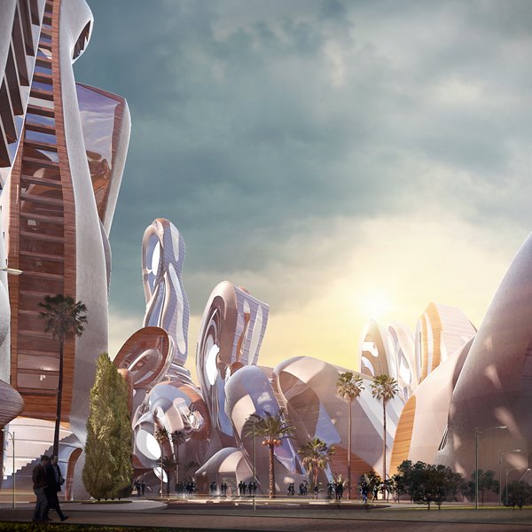 Akon City ha sido diseñada por el estudio dubaití fundado por el arquitecto Hussein Bakri, que ya tiene otros grandes proyectos urbanísticos en Senegal.