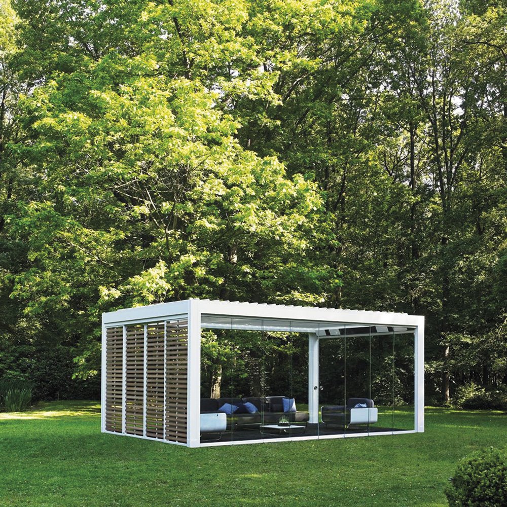 mobiliario exterior pérgola camargue renson
