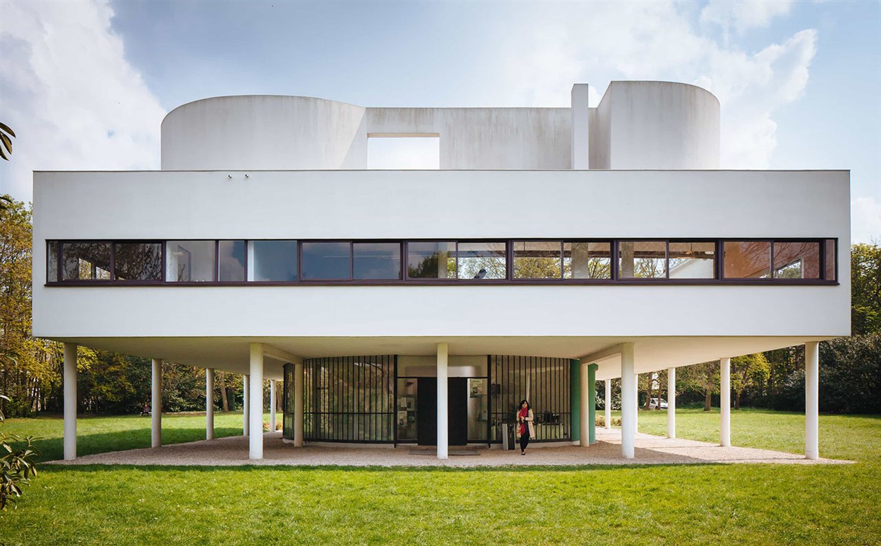 La Villa Saboya, en Poissy, a las afueras de París, fue construida en 1929 y es una de las contribuciones más importantes a la arquitectura del siglo XX.
