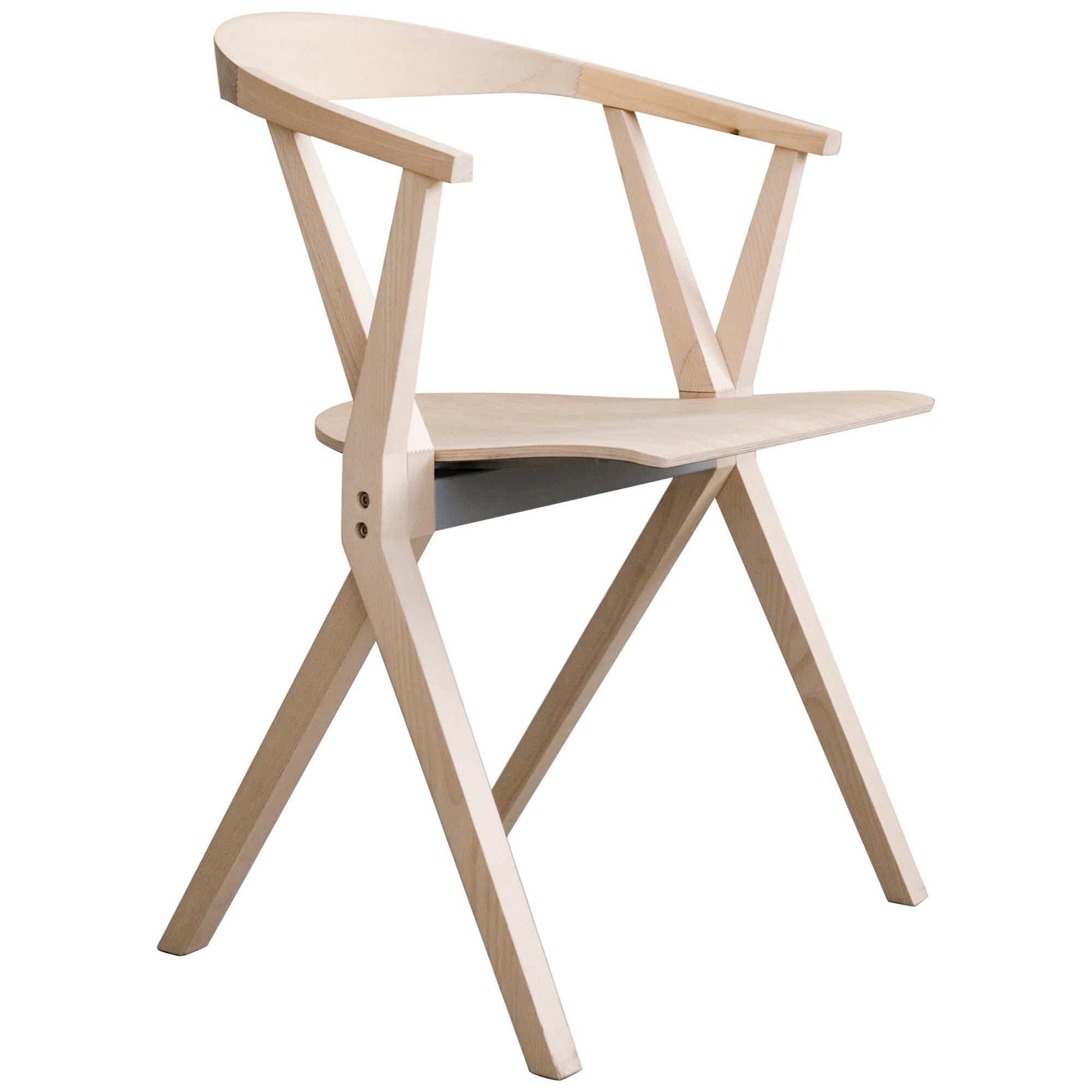 Silla plegable de madera