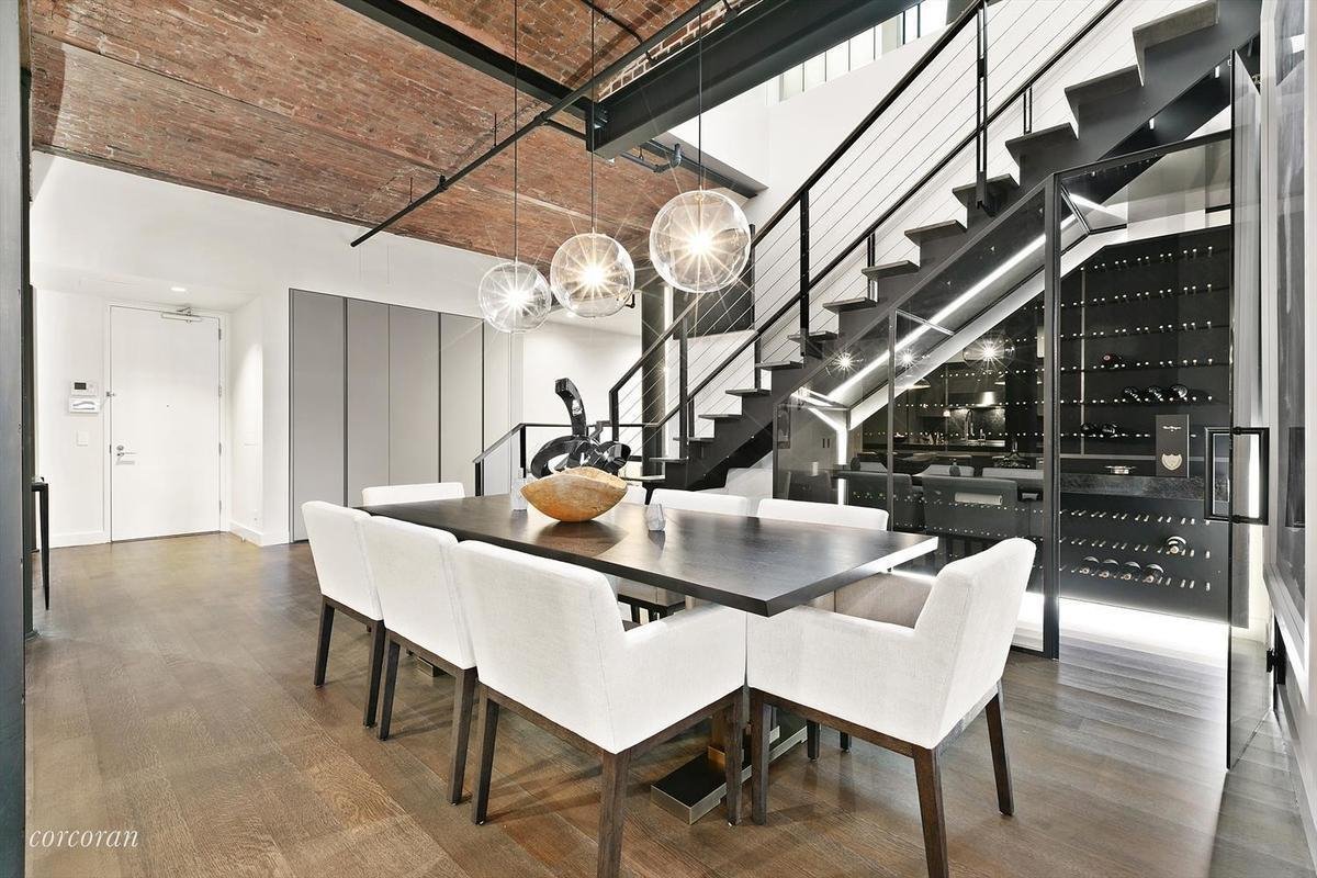 Comedor de la casa de la modelo Bella Hadid