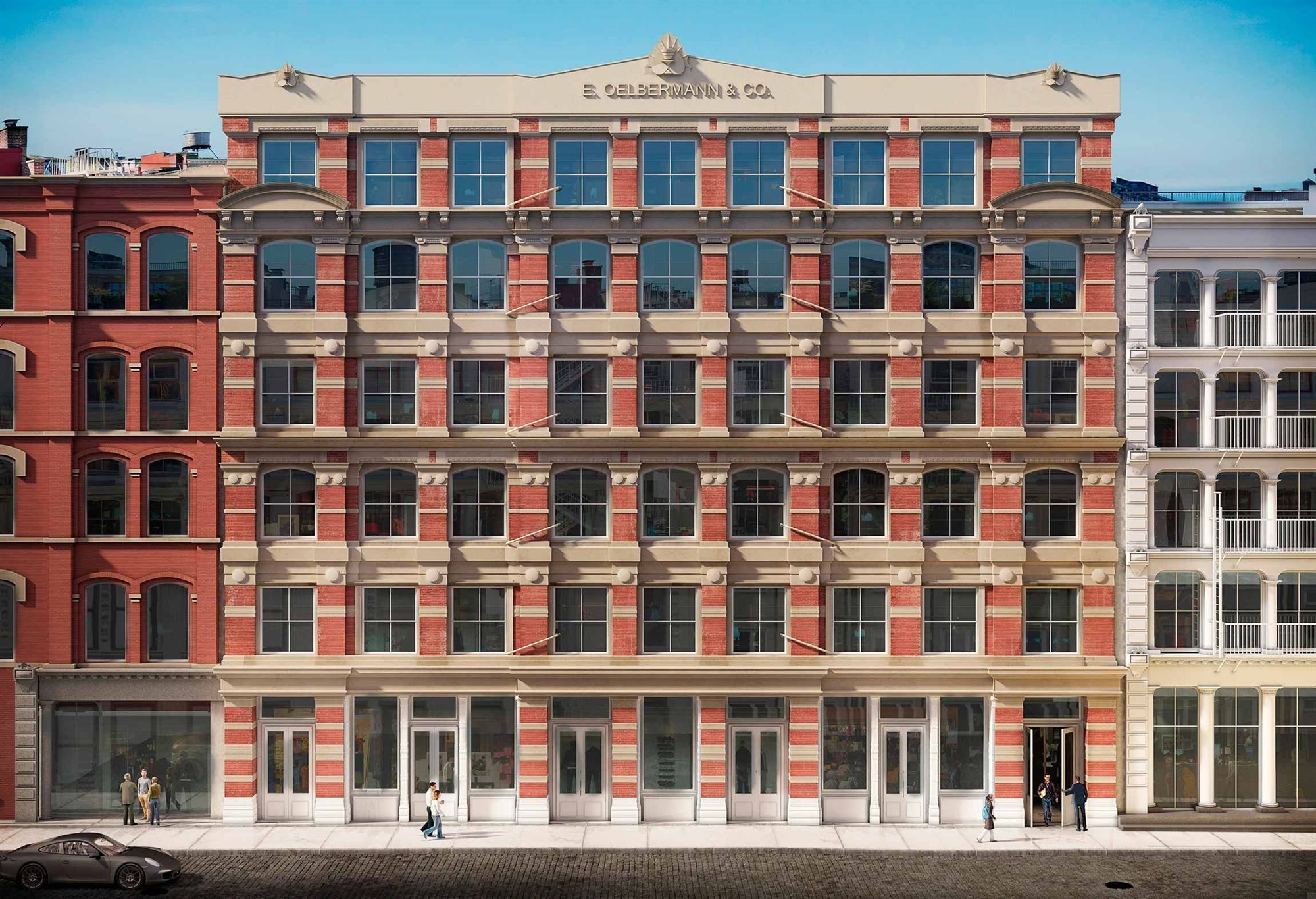 Fachada del bloque de apartamentos en el que vive la modelo Bella Hadid en el Soho