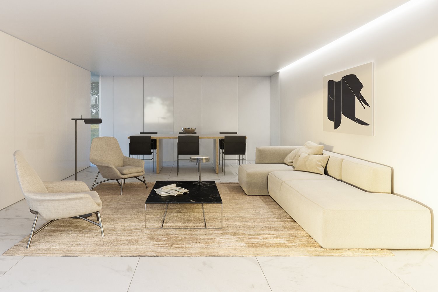 casa prefabricada fran silvestre inhaus salón