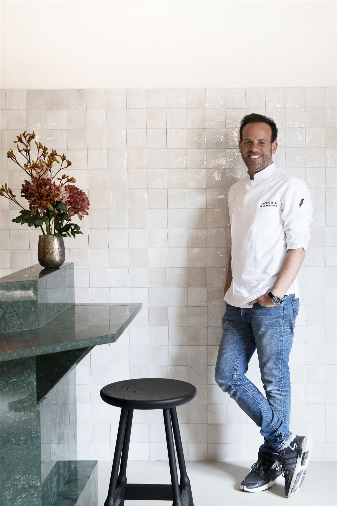 Retrato del chef del restaurante Frances Frenchie Pigale