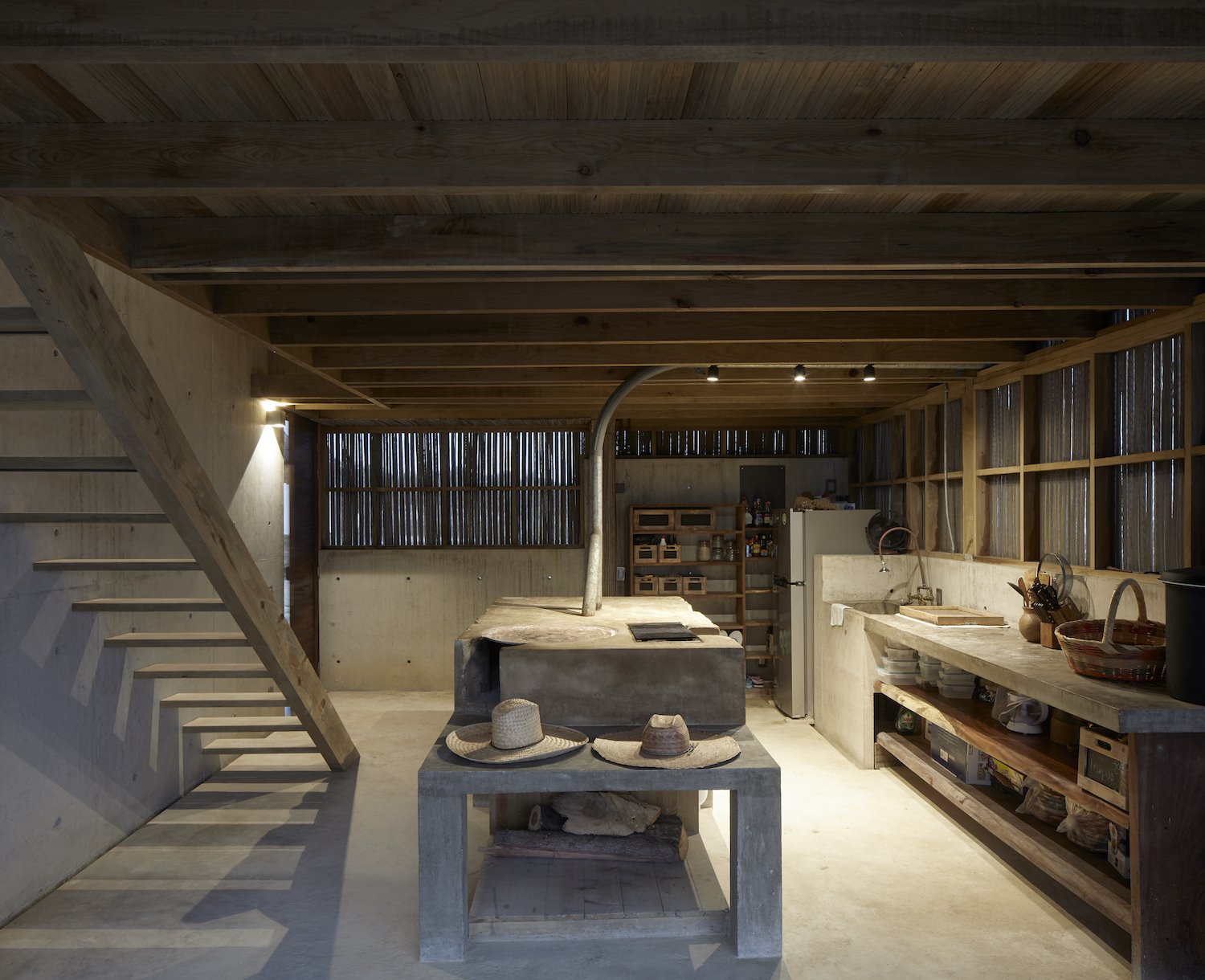 Cocina de hormigón