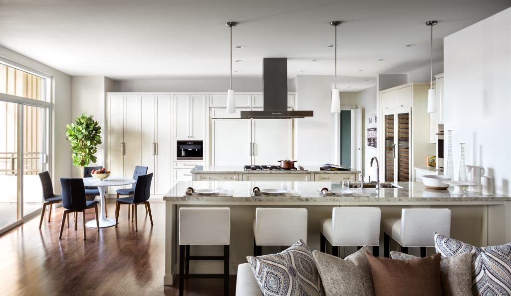 Cocina y office de la casa de matthew perry en los angeles de friends