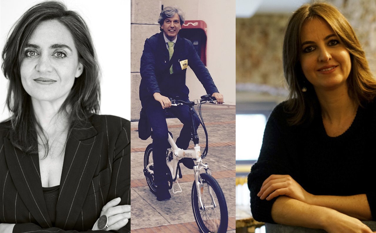 De izquierda a derecha, Belinda Tato, Víctor Moreno y Alicia Banderas, ponentes del coloquio.