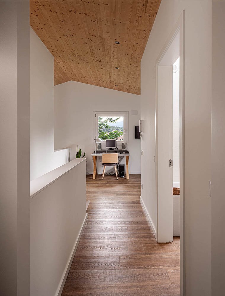 casa prefabricada house habitat pasillo