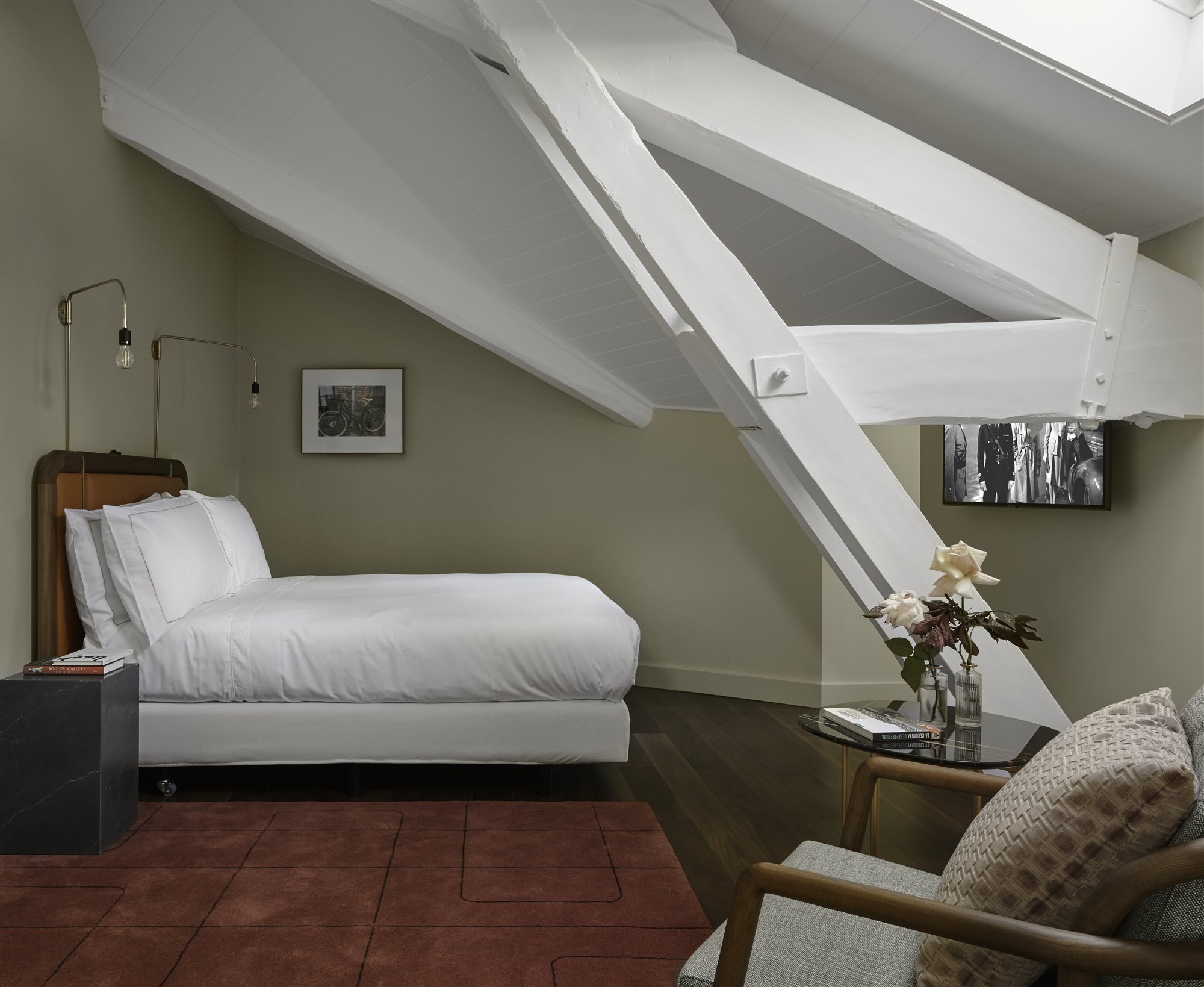 Hotel Torre del Remei dormitorio en buhardilla