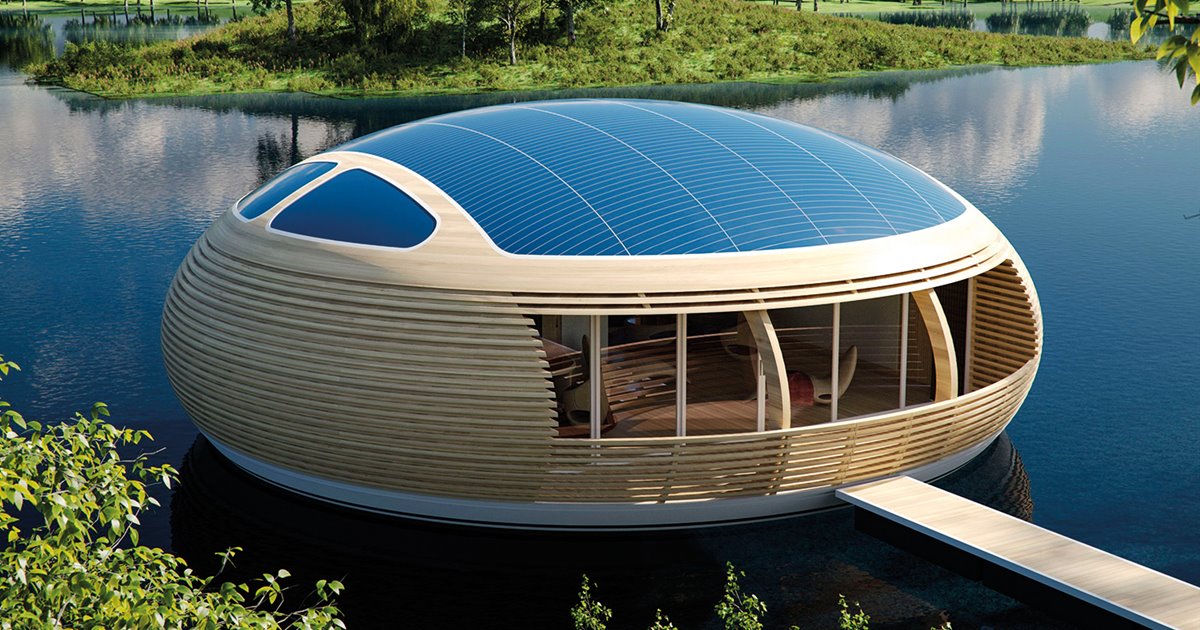 Una casa de arquitectura moderna y construcción sostenible
