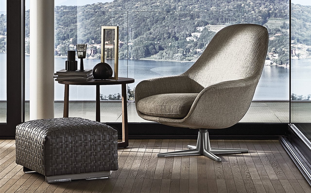El sillón Sveva Soft te ayuda a crear rincones con encanto en espacios contemporáneos. 