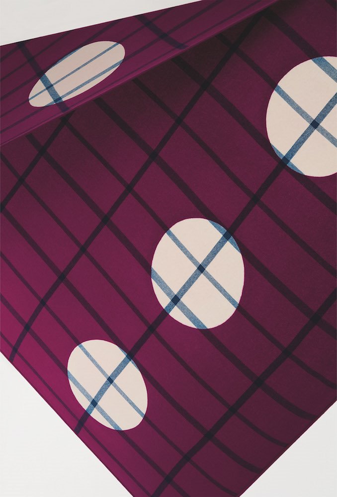 Plaid de color berenjena de hermes