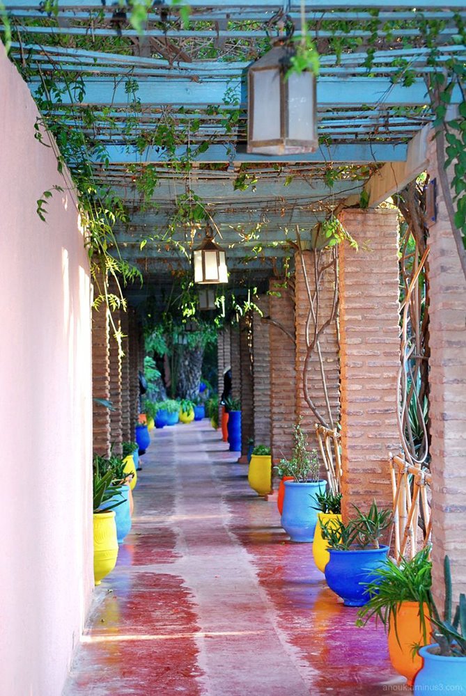 Yves Saint Laurent siempre dijo que en Majorelle tuvo una fuente inagotable de inspiración en torno al color.