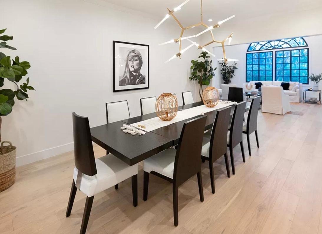 Comedor de la nueva casa de Miley Cyrus