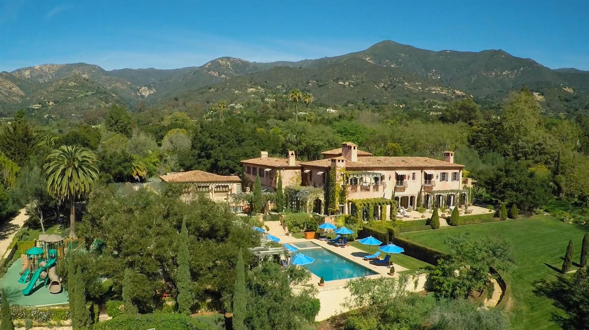 Vistas de la casa  de la casa en Montecito del principe Harry y Meghan Markle
