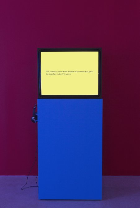 Tony Cokes, en el Macba de Barcelona