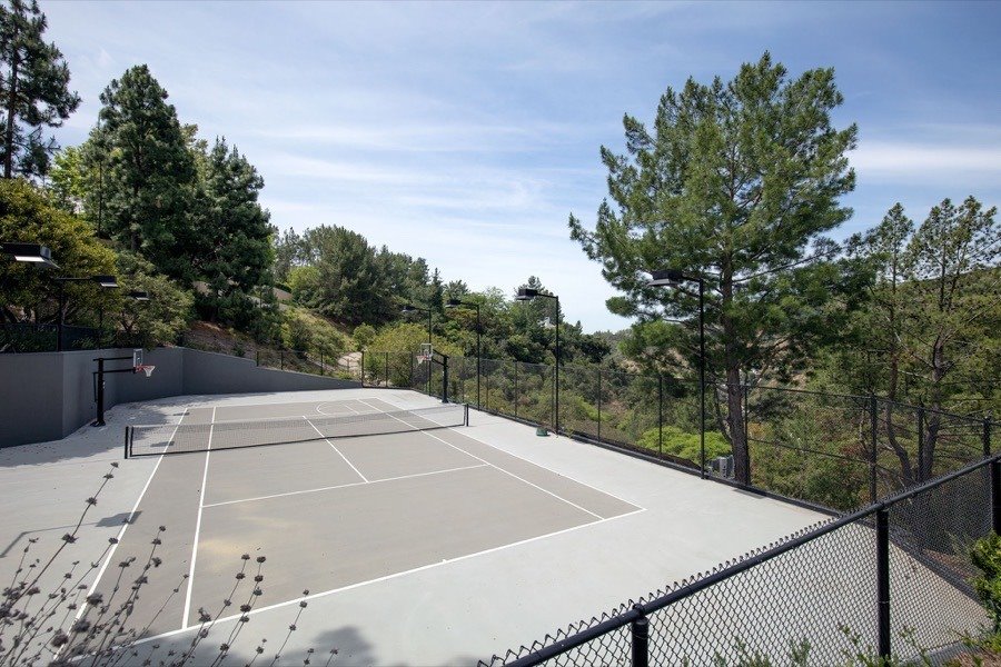 Cancha tenis casa Justin Bieber y Hailey Baldwin
