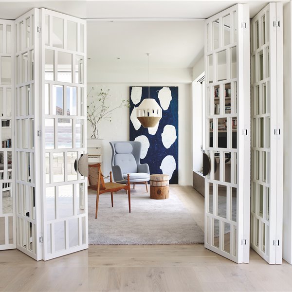salon con puertas correderas