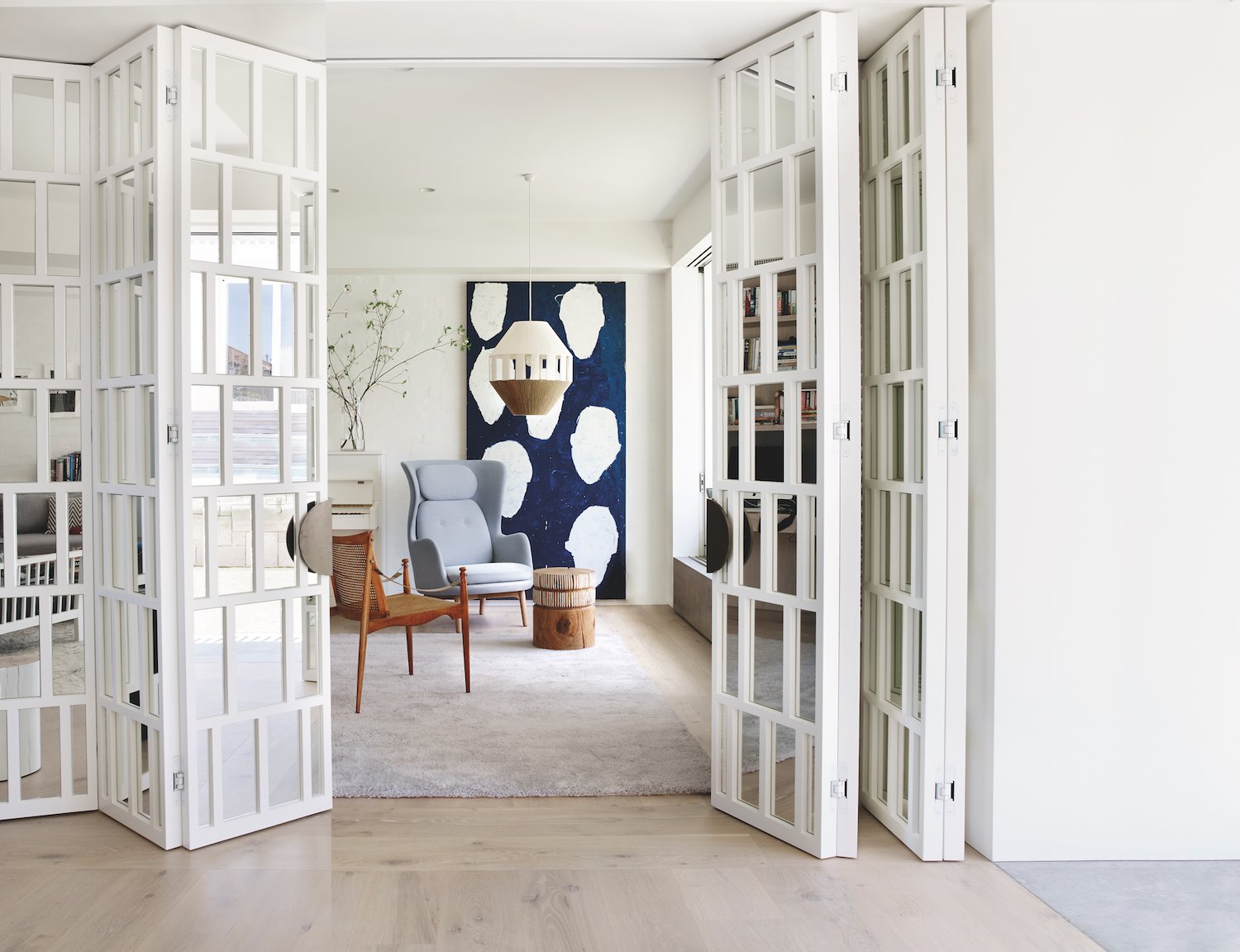 salon con puertas correderas