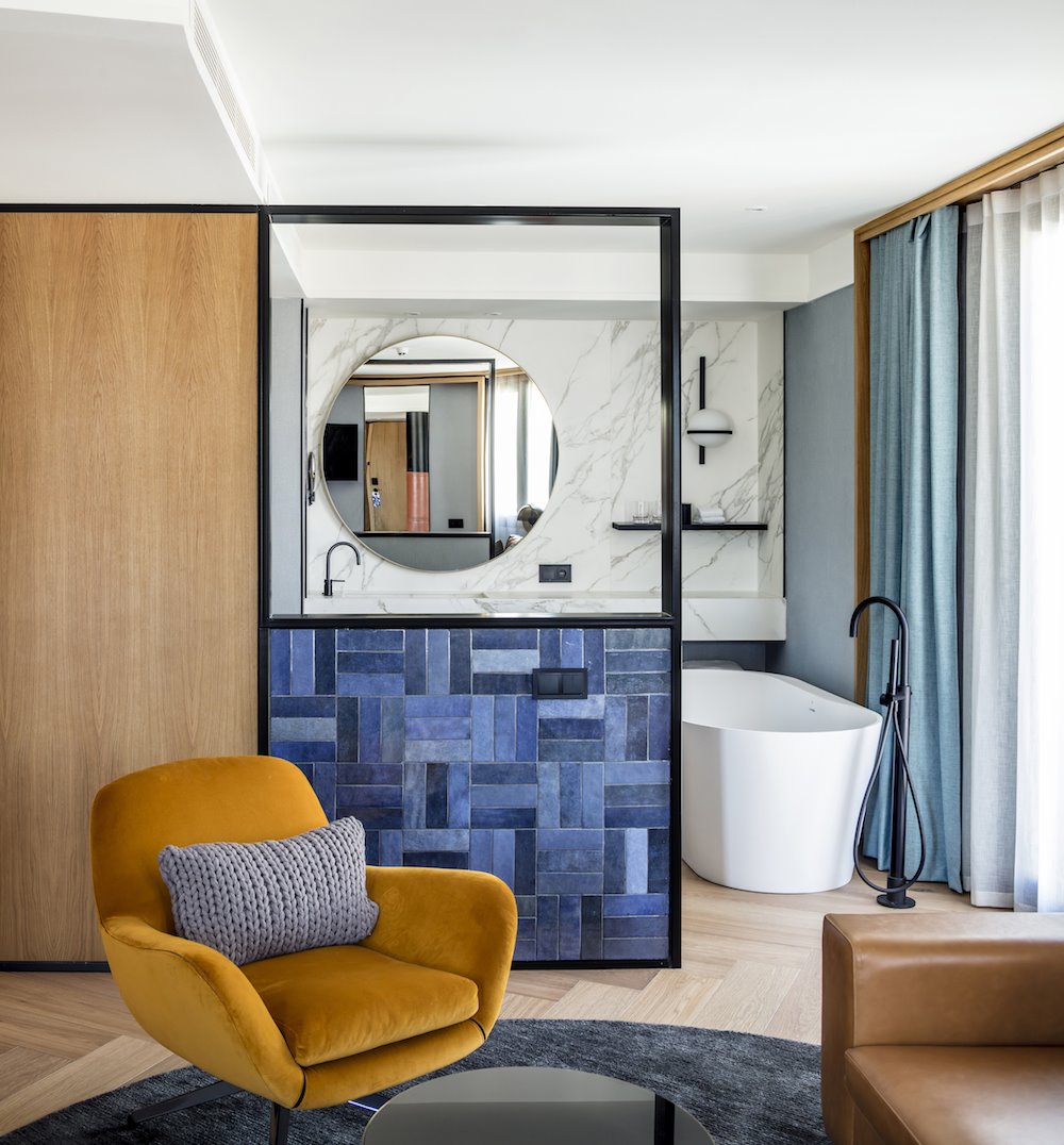 Suite con bañera Hotel Vividora en Barcelona