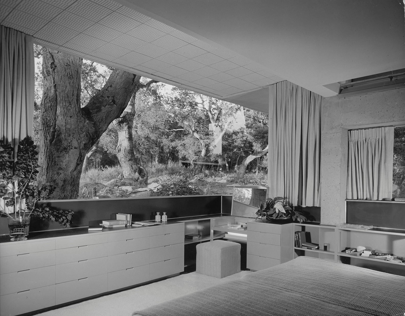 Dormitorio Casa en Montecido california diseñada por Richard Neutra