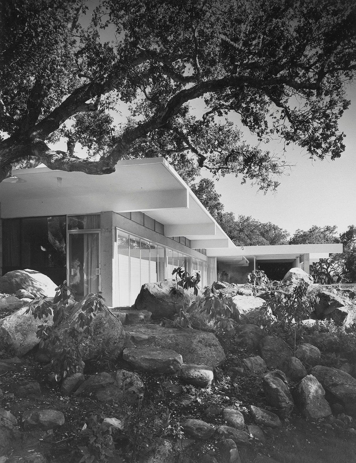 Entrada Casa en Montecido california diseñada por Richard Neutra