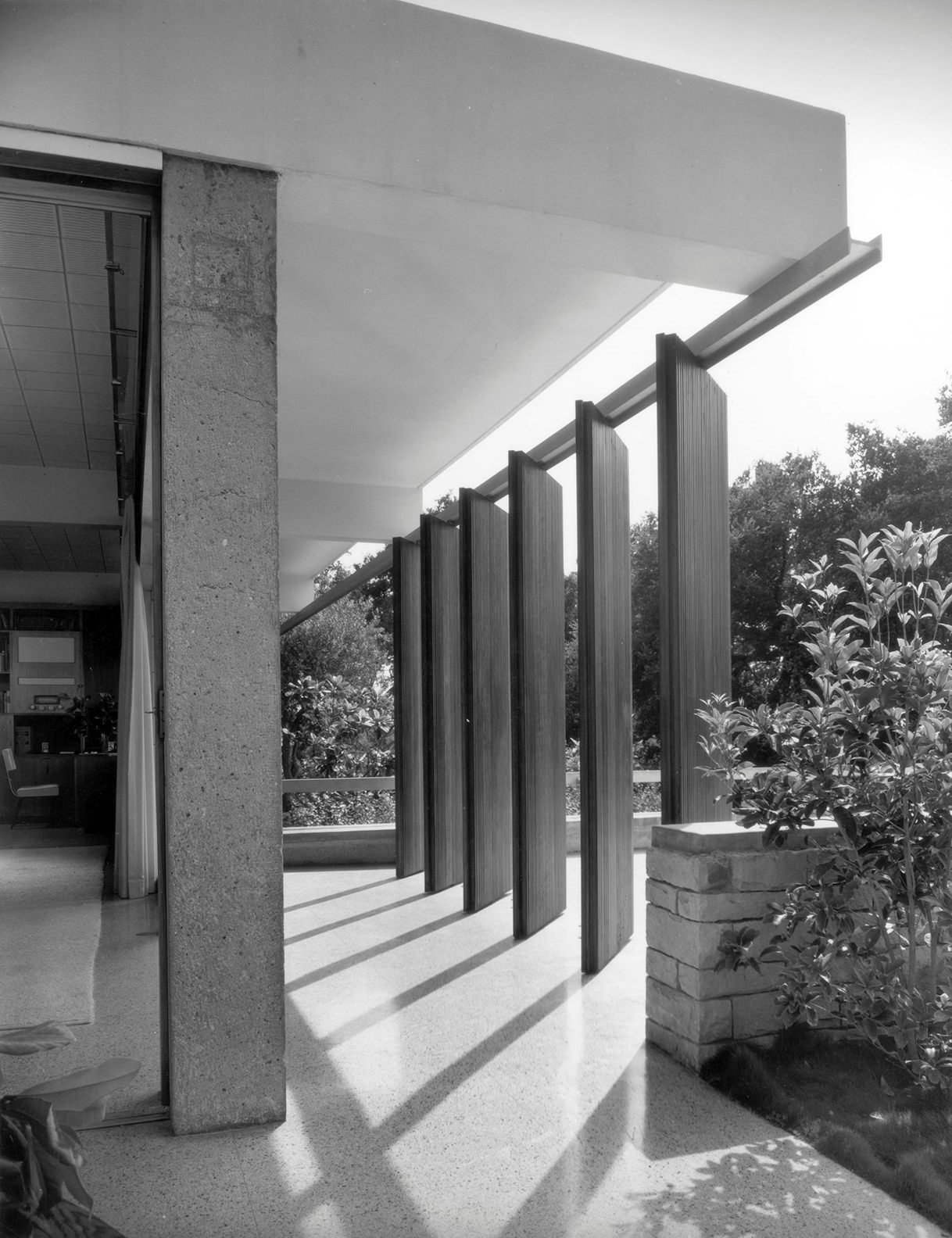 Porche Casa en Montecido california diseñada por Richard Neutra