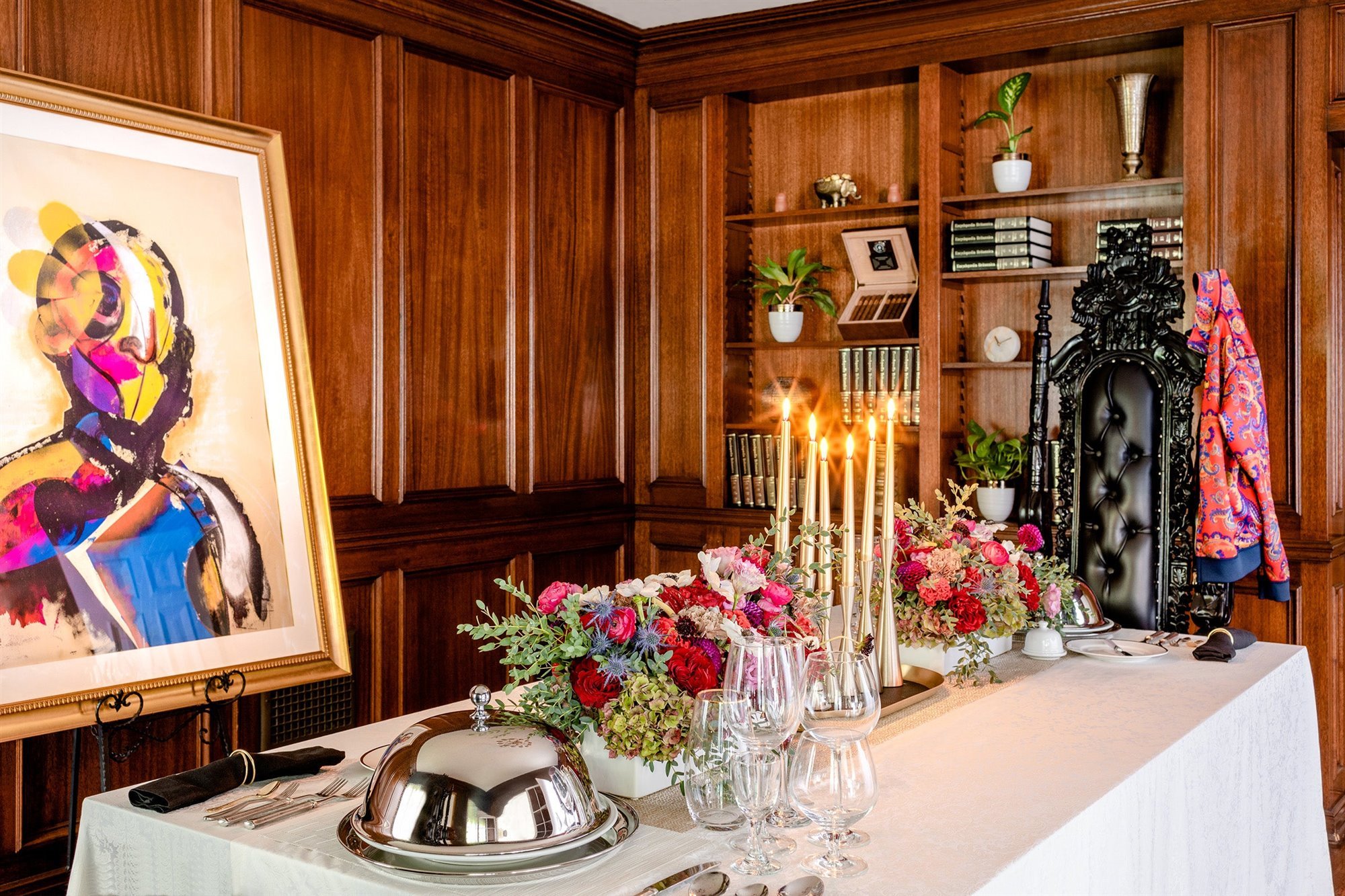 Comedor de la mansion del principe de Bel Air Will Smith