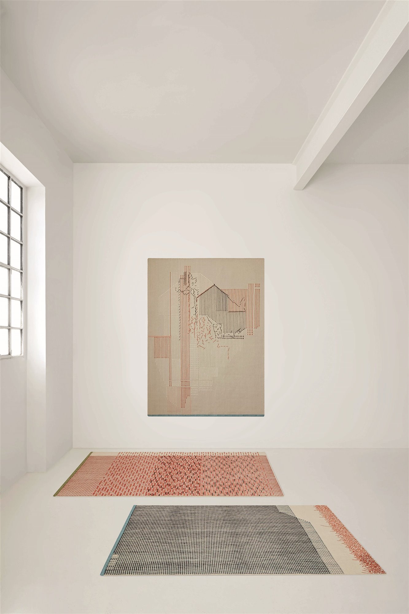 Alfombras de Gan diseño de Raw Edges foto Josele castellon. Alfombras Backstich para GAN Rugs (2019)