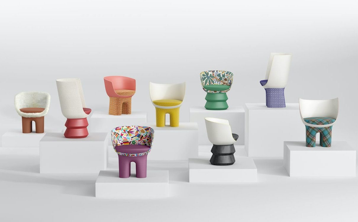 Sillas Dolls diseñadas por Raw Edges junto a Louis Vuitton (2020)