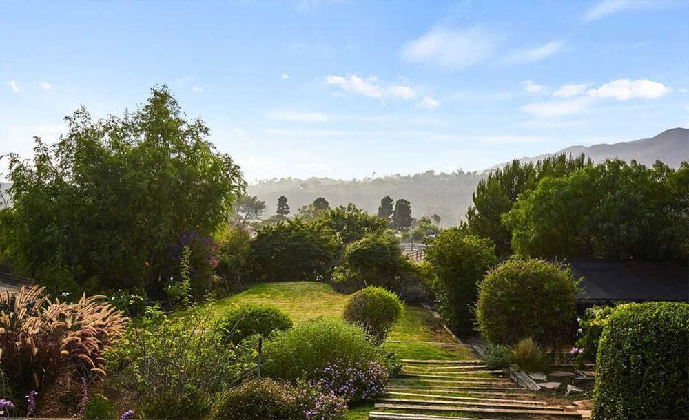 Casa en Malibu de Chris Hemsworth y Elsa Pataky jardines