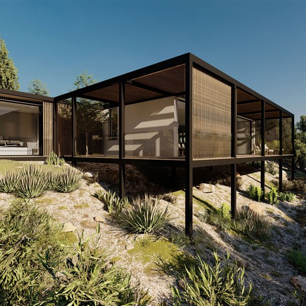 casa prefabricada clt casa z1 zest architecture exterior