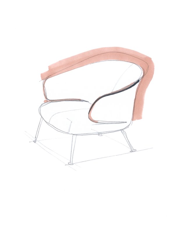 Fritz Hansen presenta una nueva butaca firmada por Sebastian Herkner
