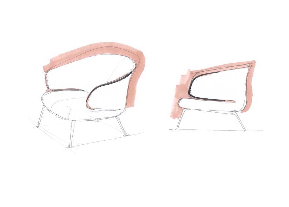 Sillon colaboracion Sebastian Herkner y Fritz Hansen 5