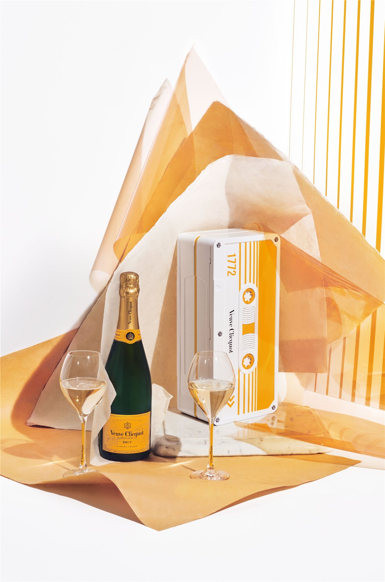 Veuve Clicquot Edición Limitada Tape - Botella + copas